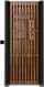 Куќиште за компјутер VETENI Woody ARGB, Црна, Midi Tower
