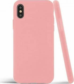 Mbrojtëse silikoni për telefon Apple iPhone 11 Pro Max, e hollë, fleksibile, rozë e çelët