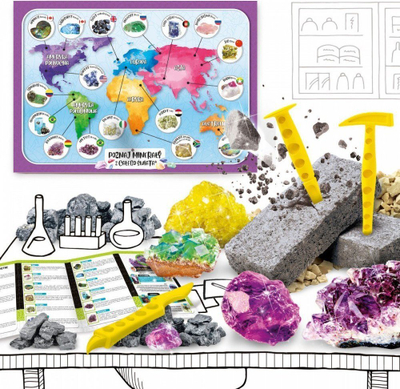 Set shkencor Lisciani Im a Genius Get to know minerals, edukativ, 7+