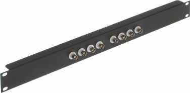 Panel shpërndarës video G-8B-RACK, 8x BNC, 19" 1U, i zi