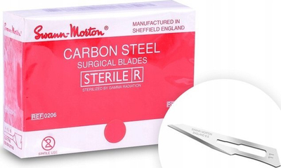 Tehe kirurgjikale Swann Morton Nr. 11, çelik karboni, sterile, 100 copë