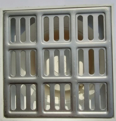 Grykë kullimi vertikale metaloplast 15x15 cm, dalje 110 mm, e bardhë