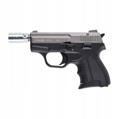 Pistoletë sinjali Stalker M906 BAS, kalibër .22 Long Blank, metal, ngjyrë titanium