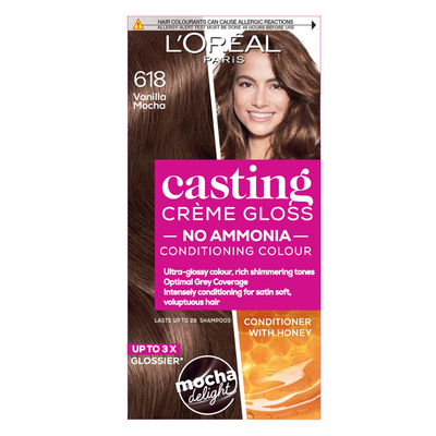 Ngjyrë për flokë L'Oreal Paris Casting, 618 Vanilla Mocha, 48 ml