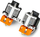 Hot end çifti Snapmaker J1 J1s, gryka 0.4mm, set zëvendësues, portokalli
