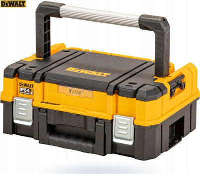 Set kuti mjetesh DeWalt TSTAK V2, 3 pjesë, IP54, i verdhë