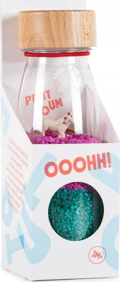 Shishe sensorike Petit Boum Unicorn Sound, Montessori, shumëngjyrëshe