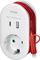 Adapter prize Orno me USB, 1x Schuko, 2x USB Type A+C, 3.4A, i bardhë