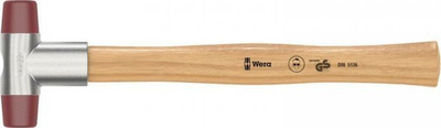 Çekan Wera 05000520001 Soft-faced, me kokë urethane, 290mm, dru natyral
