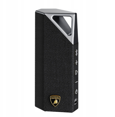 Altoparlant Bluetooth BUGANi Brief Lamborghini, IPX7, 10 orë bateri, i zi argjendtë