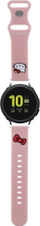 Rrip për smartwatch Hello Kitty Silicone Kitty Head, universal 20mm, silikon, roz
