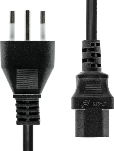 Kabllo rryme ProXtend Type L në C13, 1m, e zezë