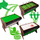 Tavolinë lojrash Onepro Rotating 3 in 1, bilardo, foosball edhe air hockey, 121 x 84.5 x 85.3 cm, e zezë me ngjyra