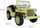 Makina elektrike për kalamaj Baby Active Retro Military Vehicle 4x4, me drita që punojnë, ngjyrë rëre