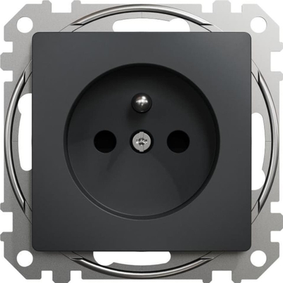 Prizë muri Schneider Electric Sedna Design Elements GN.1-KR.Z/U, 2P+PE, 16A, antracit