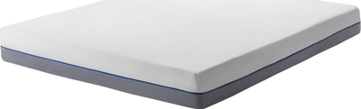 Dyshek memory foam King Size, 160x200cm, fortësi e mesme, i bardhë me gri