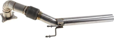 Downpipe TurboWorks Audi A3 S3 TTS VW Golf 6R, çelik inox, me mbështjellës termik