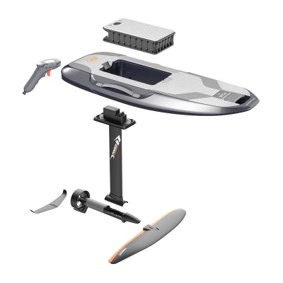 Dërrasë elektrike e-foil Waydoo Flyer EVO Master Plus, 52 km/h, deri 120 min, gri e bardhë
