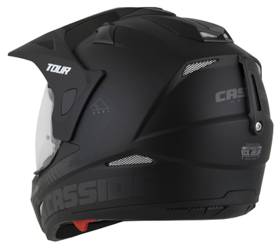 Helmetë moto CASSIDA Tour 2.0 Dual, Pinlock ready, vizor dielli, e zezë mat gri