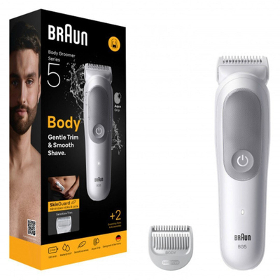 Trimer trupi Braun Series 5 BG5, për meshkuj, i bardhë