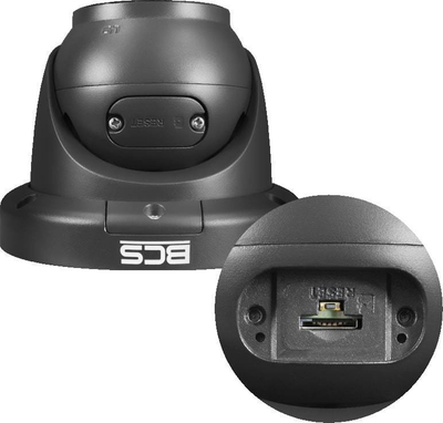 Kупола IP камера BCS LINE BCS-L-EIP26FCR3L3-Ai1-G, 6Mpx, 2.8mm, бела