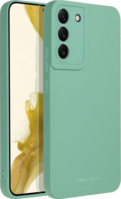 Mbrojtëse telefoni Futera Roar Luna për Samsung Galaxy A55 5G, silikoni, jeshile