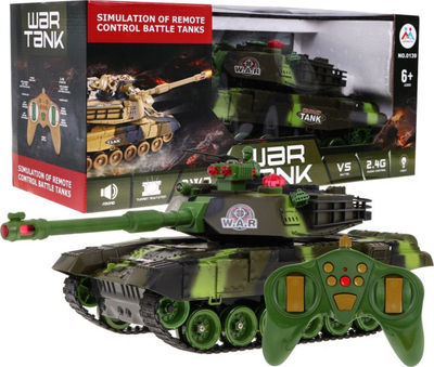 Lodër tank me telekomandë WAR Tank, 2.4GHz, 1:18, ngjyrë rere