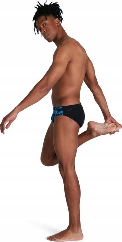 Rroba banje për burra Speedo Allover 7cm, Endurance+, blu me të zezë