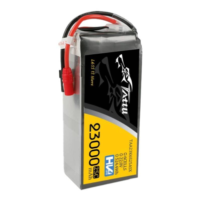 Bateri LiPo Gens Ace Tattu 6S, 23000mAh, 22.8V 25C, zezë