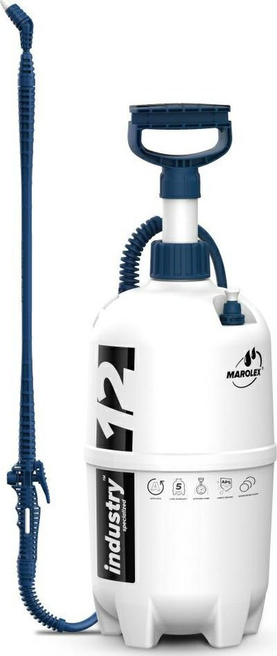 Sprejator manual Marolex Industry Alka, 12L, për solucione alkaline, portokalli