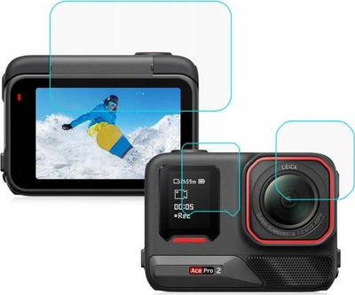 Mbrojtëse xhami Puluz PU711T, për Insta360 Ace Pro 2, xham i temperuar, transparent