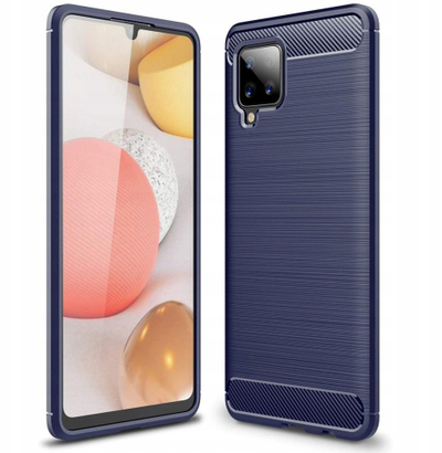 Mbrojtëse telefoni Carbon për Samsung Galaxy A42 5G, TPU fleksibël, e zezë