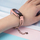 Метална нараквица за Xiaomi Mi Band 3/4/5/6, не'рѓосувачки челик, со декоративен ланец, розе голд