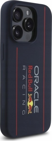 Kapak telefoni Red Bull për iPhone 15 Pro Max, MagSafe, silikoni, blu navy
