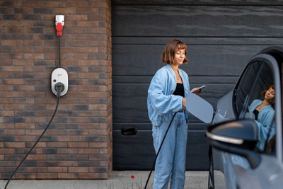 Stacion karikimi mobìl Go-e Charger Gemini Flex 2.0 CH-05-22-01, 22 kW, Type 2, i bardhë