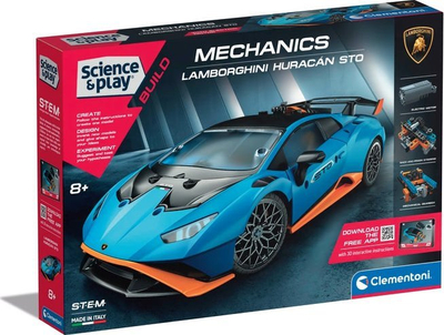 Set ndërtimi Clementoni Mechanics Lamborghini Huracán STO, STEM, 8+, shumëngjyrësh