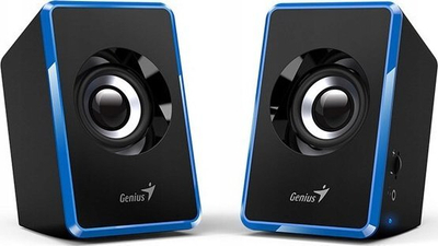 Altoparlantë kompaktë Genius SP U125, 2.0, USB, blu e zezë
