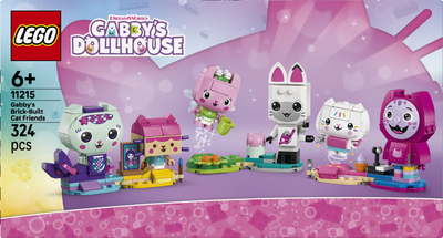 Set LEGO Gabby’s Buildable Cat Friends 11215, lodër ndërtimi për fëmijë, shumëngjyrësh