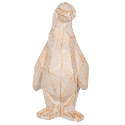 Dekor dyshemeje Penguin 30x20x60Hcm (HM7915), bardhë/ ari