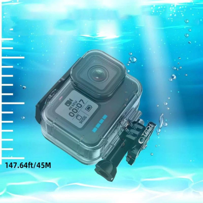Mbështjellës i papërshkueshëm nga uji Tech-Protect GA200, për GoPro Hero 9 10 11 12, deri në 45m, transparent