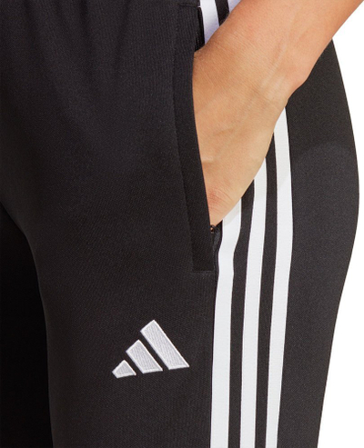 Pantallona sportive adidas Tiro 23 League për goca, pambuk me poliester, xhepa me zinxhir, të zeza