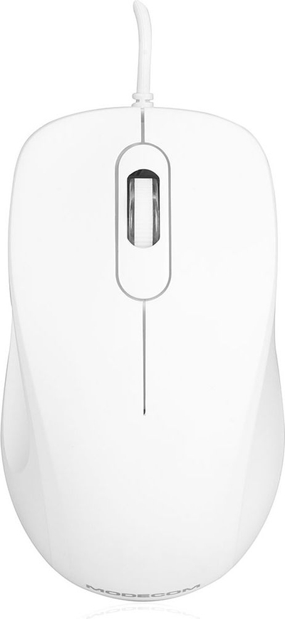 Maus Modecom MC-M10, оптички, 1000 DPI, бел