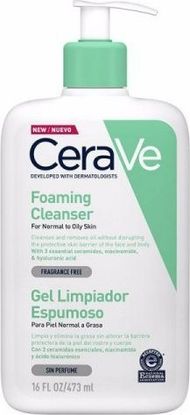 Xhel pastrues fytyre CeraVe Foaming Cleanser, për lëkurë normale dhe të yndyrshme, 1000ml