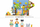 Set lodrash ndërtimi Sluban Camp Girl's Dream M38-B1088, 341 pjesë, 3 minifigura