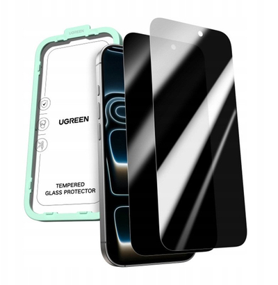 Xham mbrojtës Ugreen SP1156 Privacy për iPhone 17 Pro Max, 2 copë, i zi