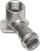 Kënd tavanor press Sanha 9472G, inox, 15x1/2 FF, argjendtë