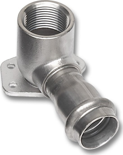 Kënd tavanor press Sanha 9472G, inox, 15x1/2 FF, argjendtë