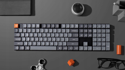 Tastierë mekanike wireless Keychron K5 Max K5M-H3, RGB LED, QMK VIA, e zezë