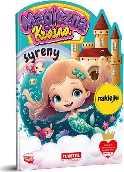 Libër ngjyrosjeje Magical Land Mermaids With Stickers, me ngjitëse, për fëmijë