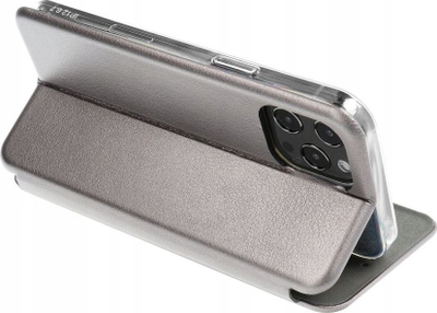 Këllëf telefoni Forcell Elegance Book për Xiaomi Redmi Note 13 5G, si kapak libri, me magnet, gri